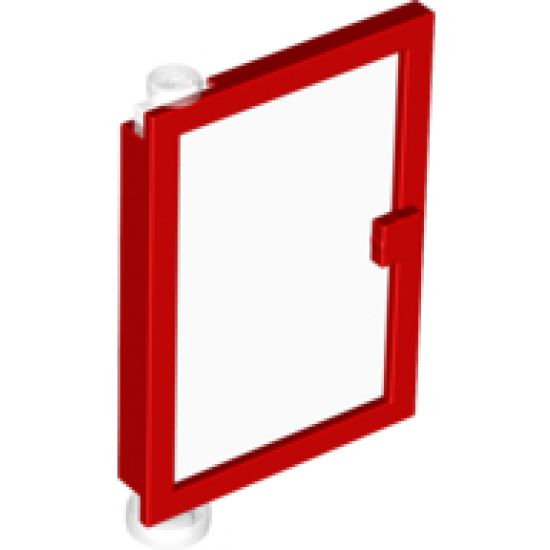 Door 1 x 4 x 5 Left with Trans-Clear Glass