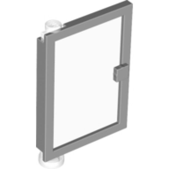Door 1 x 4 x 5 Left with Trans-Clear Glass