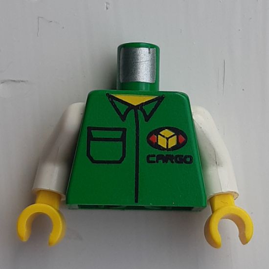 Torso Cargo Logo with Shirt Pattern / White Arms / Yellow Hands