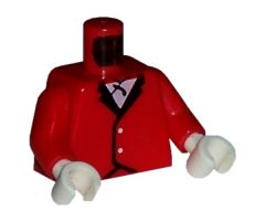 Torso Riding Jacket Pattern / Red Arms / White Hands