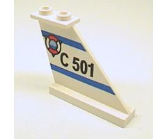 Tail 4 x 1 x 3 with 'C 501' and Coast Guard Logo over Triangle Pattern on Right Side