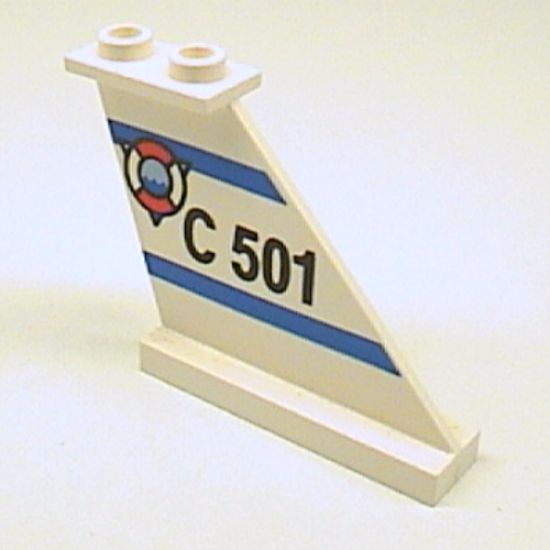 Tail 4 x 1 x 3 with 'C 501' and Coast Guard Logo over Triangle Pattern on Right Side