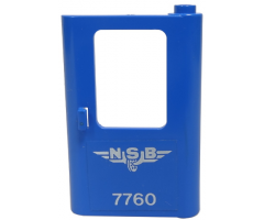 Door 1 x 4 x 5 Train Right with Norwegian 'NSB 7760' Pattern (Sticker) - Set 7760