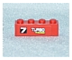 Brick 1 x 4 with '7 TURBO RACER' Pattern Model Left (Sticker) - Set 7801