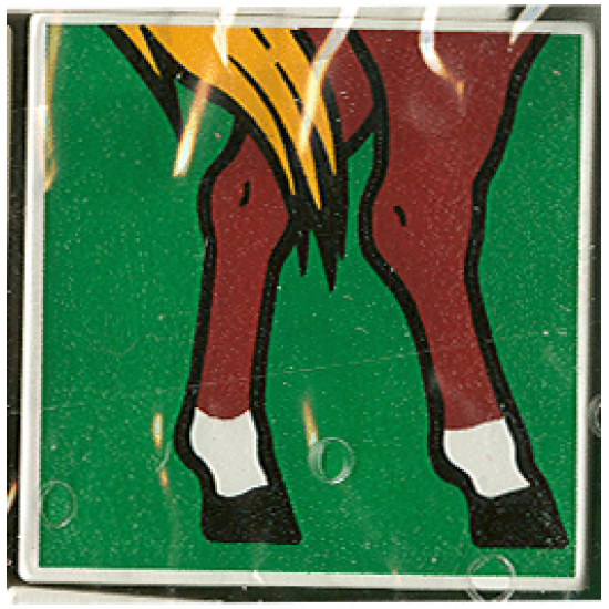 Duplo, Tile 2 x 2 x 1 with Horse Mosaic Picture 16 Pattern (Set 1078)