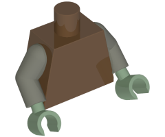 Torso Plain / Dark Gray Arms / Sand Green Hands