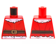 Torso Santa Jacket with Fur and Black and Gold Belt Pattern