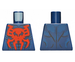 Torso, Giant Red Spider, Black Muscle Contours Pattern