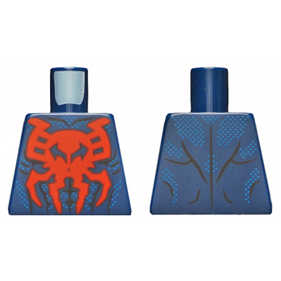 Torso, Giant Red Spider, Black Muscle Contours Pattern