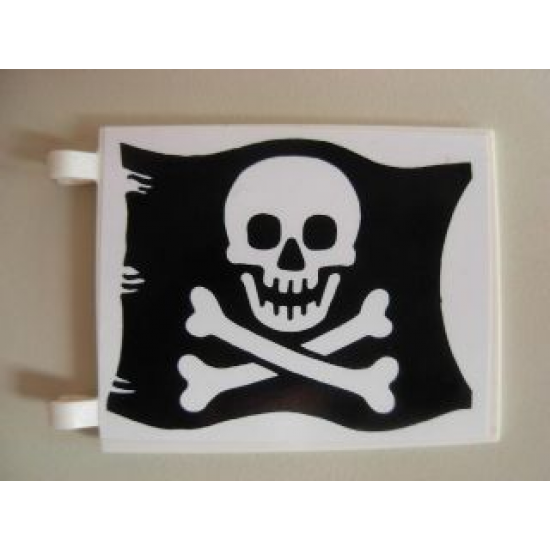 Flag 6 x 4 with Skull and Crossbones (Jolly Roger) Pattern on Both sides (Stickers) - Set 6285
