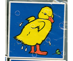 Duplo, Tile 2 x 2 x 1 with Duck Mosaic Picture 10 Pattern (Set 1078)