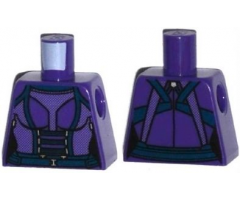 Torso Female Purple Armor with Dark Blue Belt Pattern