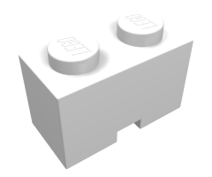 Brick, Modified 1 x 2 with Cable Holding Cutout