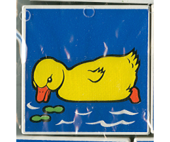 Duplo, Tile 2 x 2 x 1 with Duck Mosaic Picture 09 Pattern (Set 1078)