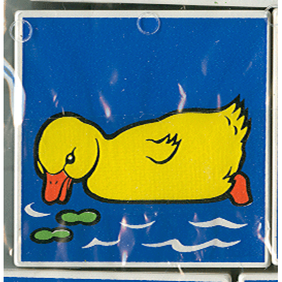 Duplo, Tile 2 x 2 x 1 with Duck Mosaic Picture 09 Pattern (Set 1078)