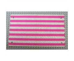 Belville Tent Cloth with Pink Stripes Pattern