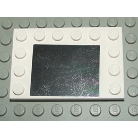 Tile, Modified 4 x 6 with Studs on Edges with Mirror Pattern (Sticker) - Set 5942