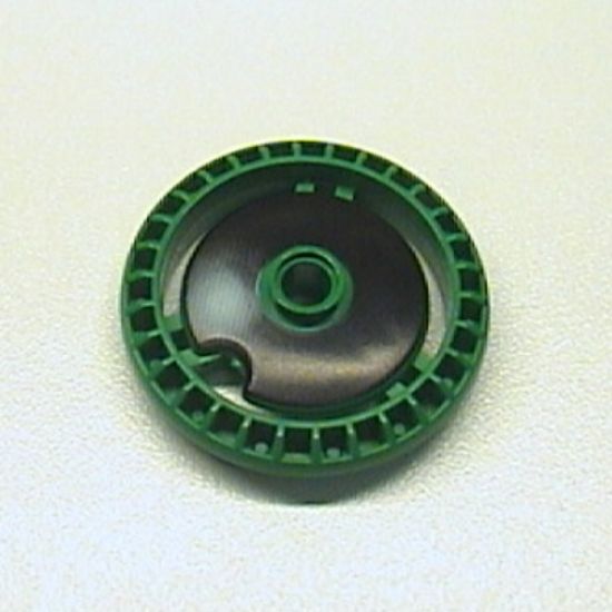 Technic, Disk 5 x 5 - Notched with Pit Droid Nose Pattern