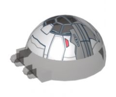 Windscreen 6 x 6 x 3 Canopy Half Sphere with Dual 2 Fingers and SW Sith Fighter Pattern