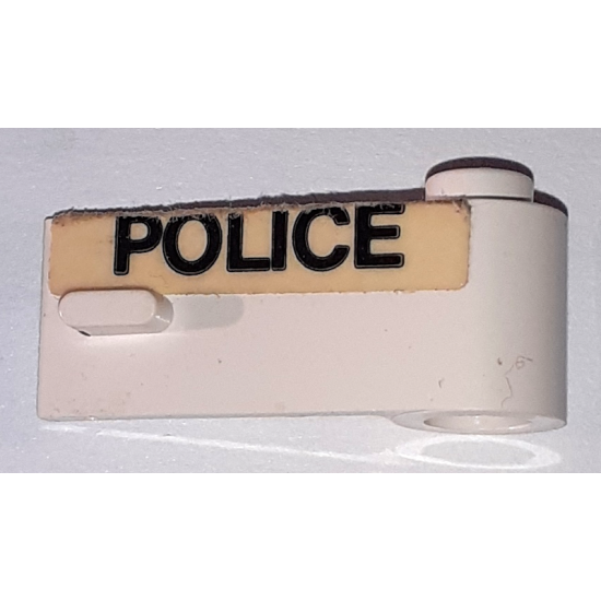 Door 1 x 3 x 1 Right with Wide 'POLICE' Pattern (Sticker) - Set 621
