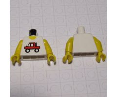 Torso Town Trucker Red Truck Logo Pattern / Yellow Arms / Yellow Hands