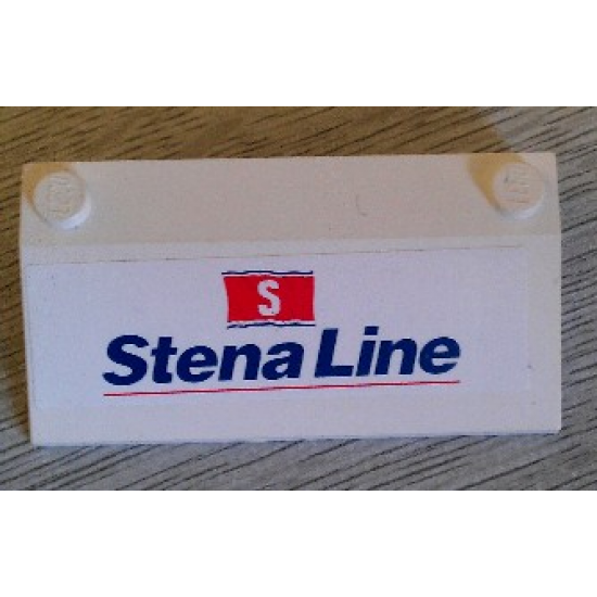 Slope 33 3 x 6 with Inner Walls with Stena Line Ferry Pattern (Sticker) - Set 2998