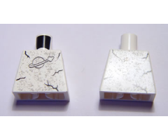 Torso Space Classic Moon with Marbling and Cracks Pattern