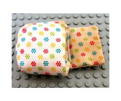 Duplo, Cloth Sleeping Bag with Red, Blue, Yellow and Lime Flowers Pattern