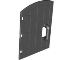 Duplo, Building Door / Window Pane 1 x 4 x 4 with Rounded Top and Handle - Castle
