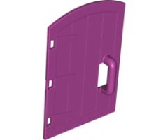 Duplo, Building Door / Window Pane 1 x 4 x 4 with Rounded Top and Handle - Castle