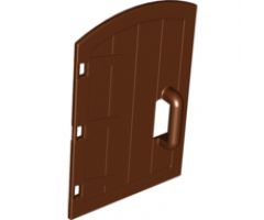 Duplo, Building Door / Window Pane 1 x 4 x 4 with Rounded Top and Handle - Castle