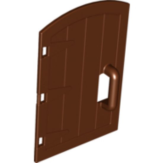 Duplo, Building Door / Window Pane 1 x 4 x 4 with Rounded Top and Handle - Castle