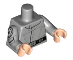 Torso SW Imperial Crew Uniform Detailed with Black Belt Pattern / Light Bluish Gray Arms with Imperial Logo Pattern / Light Nougat Hands