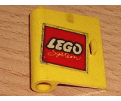 Door 1 x 3 x 3 Left with Lego Logo Open O Style Pattern (Sticker) - Set 685