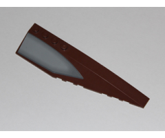 Wedge 12 x 3 Right with Gray Window Pattern (Sticker) - Set 7752