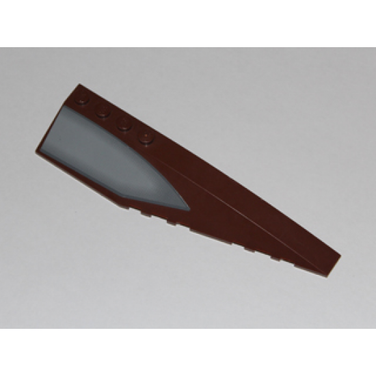 Wedge 12 x 3 Right with Gray Window Pattern (Sticker) - Set 7752
