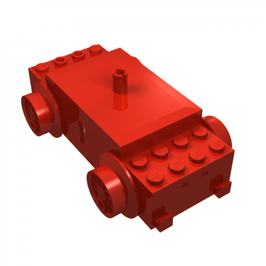 Electric, Train Motor 12V with Wheels Type I with 2 Round Contact Holes