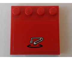 Tile, Modified 4 x 4 with Studs on Edge with Crane Rotating Movement Pattern (Sticker) - Set 8289