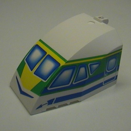 Windscreen 8 x 6 x 4 Canopy with Hinge and Airliner Cockpit Blue/Green Pattern