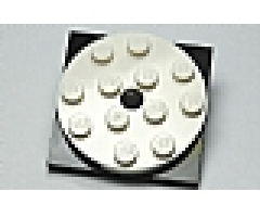 Turntable 4 x 4 x 2/3 Top with Black Square Base, Free-Spinning (60474 / 61485)