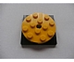 Turntable 4 x 4 x 2/3 Top with Black Square Base, Free-Spinning (60474 / 61485)
