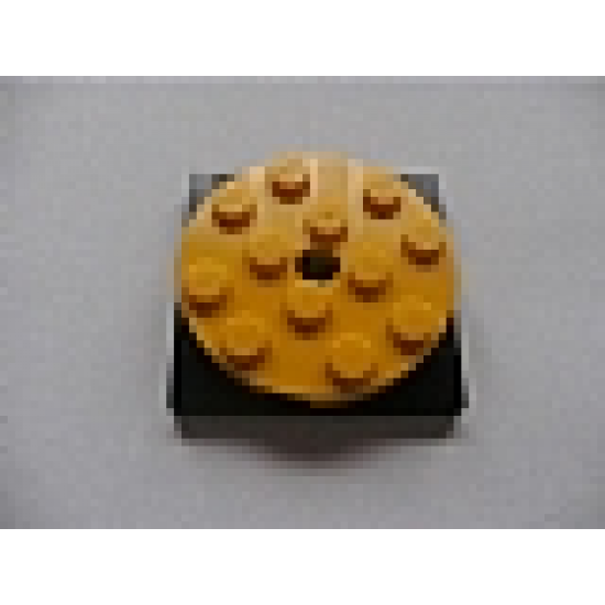 Turntable 4 x 4 x 2/3 Top with Black Square Base, Free-Spinning (60474 / 61485)