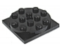 Turntable 4 x 4 x 2/3 Top with Black Square Base, Free-Spinning (60474 / 61485)
