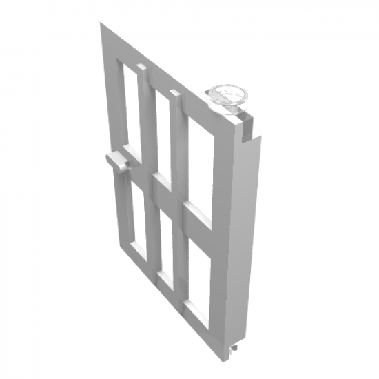 Door 1 x 4 x 5 Right with 6 Panes