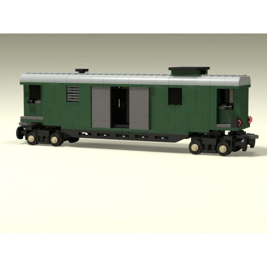 Luggage wagon with mobile sliding doors