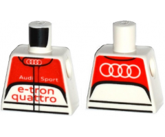 Torso Race Suit with Audi Logo, 'Audi Sport e-tron quattro' on Front and Audi Logo on Back Pattern