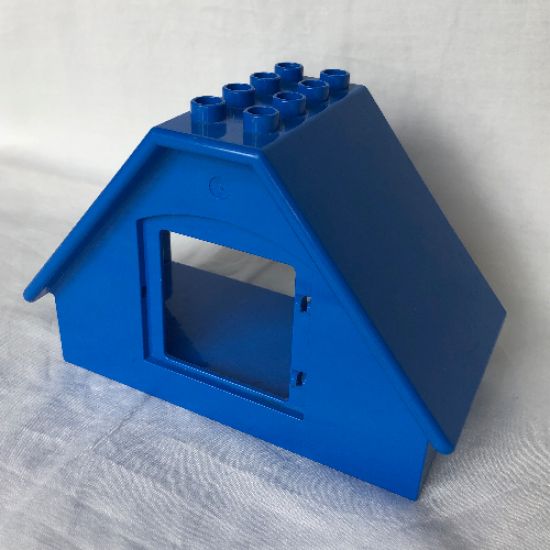 Duplo, Building Roof Sloped 4 x 8 x 5 with Window Opening