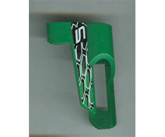 Technic, Panel Fairing # 5 Small Short, Large Hole, Side A with Number 5, White, Black and Green Pattern (Sticker) - Set 8469