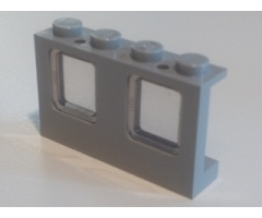 Window 1 x 4 x 2 Plane with Trans-Black Glass