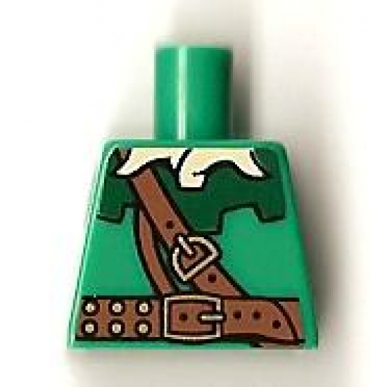 Torso Forestman with White Shirt Collar and Brown Belt Pattern